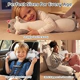 Mewaii 36in Long Cat Plush Pillow Gray Sleeping Hugging Plush Toy view 4