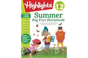 Summer Big Fun Workbook Bridging Grades 1 & 2: Summer Before Second Grade Prep Workbook for Spelling, Reading Comprehension, Language Arts and More (Highlights Summer Learning)