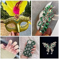 Beadsland 7200pcs Flatback Rhinestones,Green