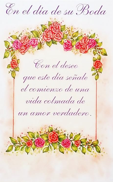 Amazon Com El En Dia De Su Boda On Your Wedding Day Greeting