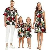 Matchable Family Hawaiian Luau Men Women Girl Boy Clothes in Tropical Twilight