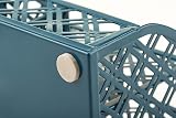 EXERZ Desk Organiser Mesh Desk Tidy Caddy 7 Compartments Aegean Blue view 6