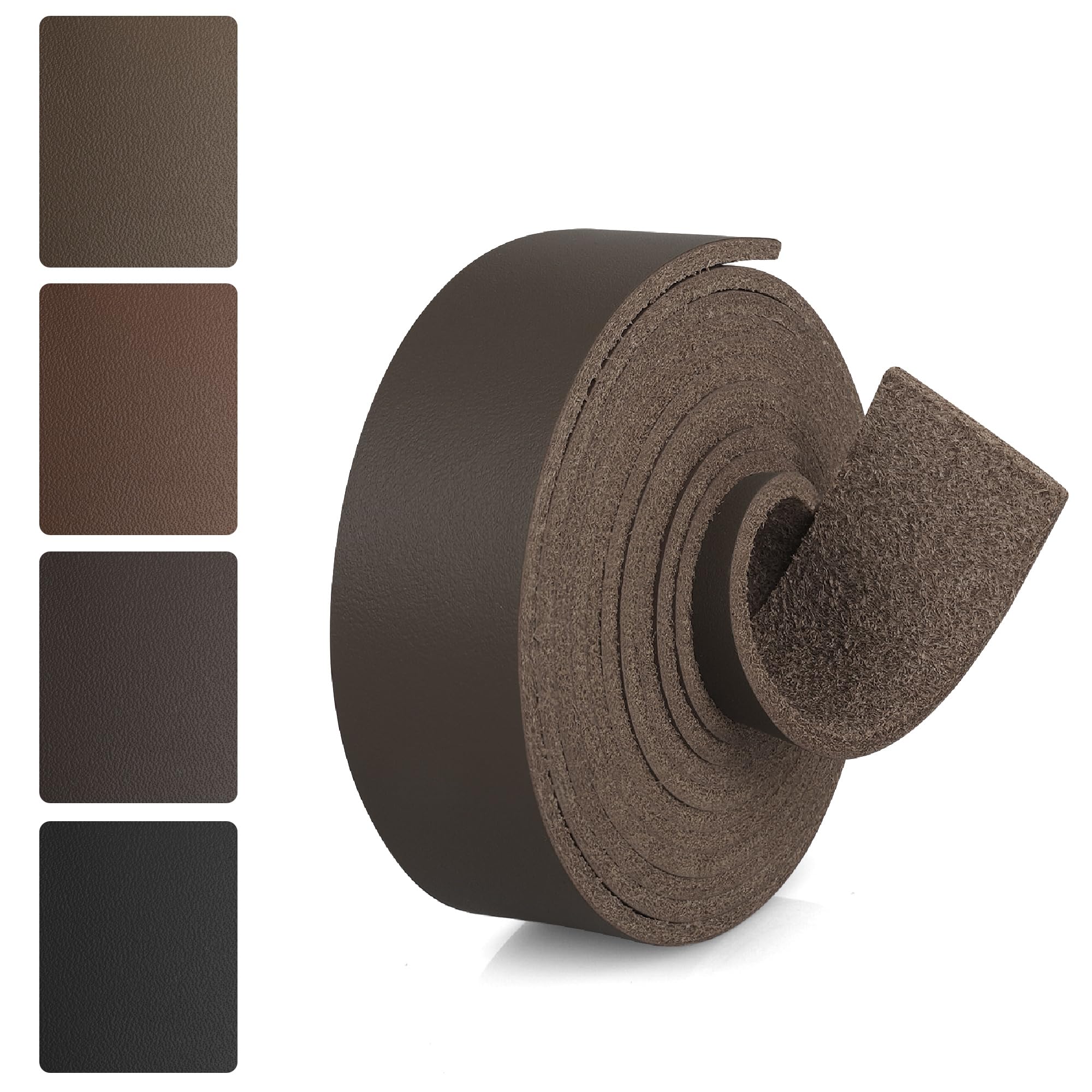 JinRuiKJ Top Grain Leather Strap - 1 Inch Wide 72