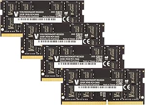 v-Color 128GB Kit (4 x32GB) 2666MHz (PC4-21300) DDR4 Memory Module for Apple iMac 2020 & 2019 Apple iMac 27