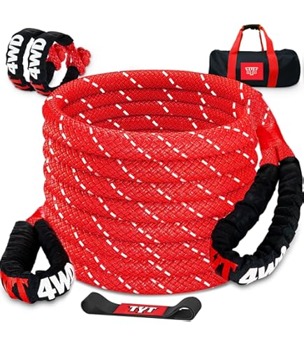 30ft Kinetic Recovery Tow Rope 30400lbs Heavy Duty Energy Rope | 30ft | 30400lbs | Heavy Duty - View #3