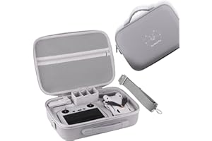 Mini 3 Carrying Case, for DJI Mini 3 Pro and DJI Mini 3, Waterproof Portable Hard Shell Travel Box Compatible with Shoulder S