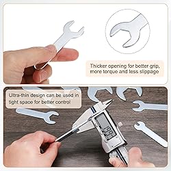 HARFINGTON 10pcs Small Wrench 12x70x2mm Metric