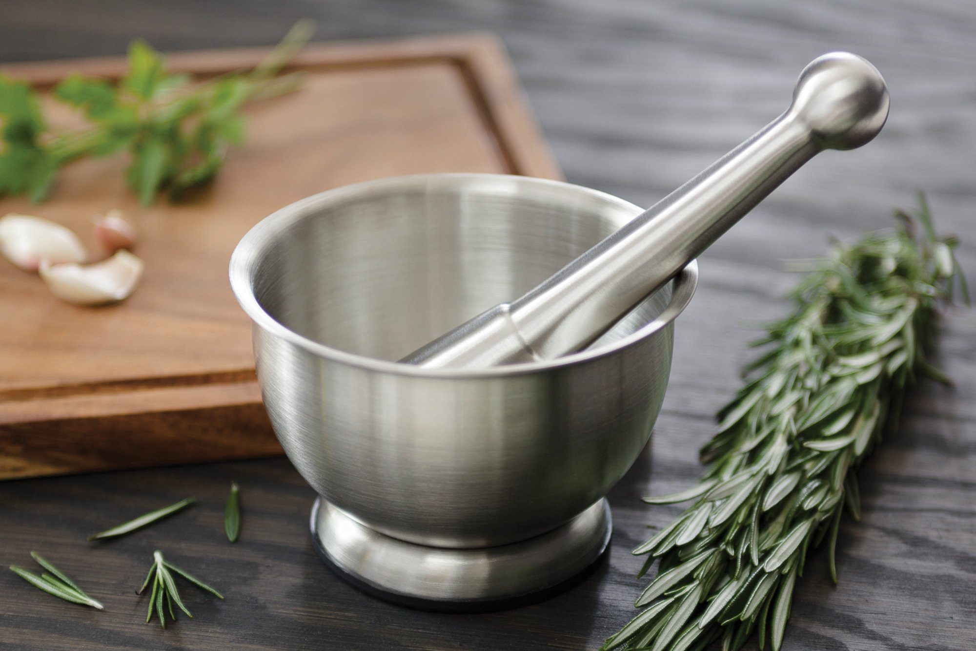 Fox Run Mortar and Pestle, Stainless Steel