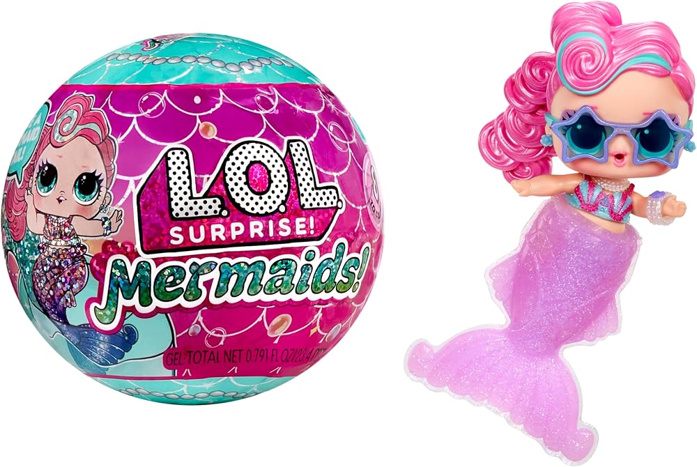 L.O.L. Surprise Mermaids Tots Colour Change Tails Fashion Dolls 4+