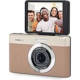 KODAK PIXPRO C1 13MP Compact Digital Camera, 26mm Fixed Lens, Brown | 1080p Full HD Video, 2.8 Inch 180 Degree Flip Screen, F2.0 Lens, Digicam, Built-in Li-Ion Battery, Selfies