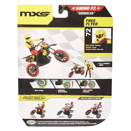 MXS Motocross Bike Toys Moto Extreme Sports, Bike Rider with SFX
