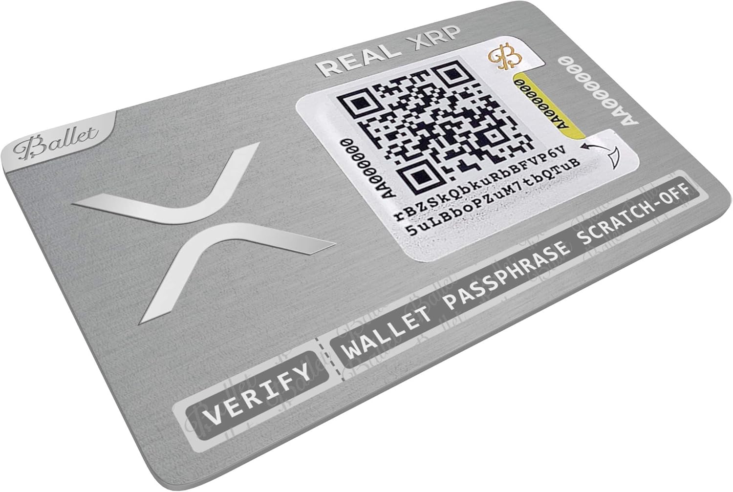 Ballet Real XRP – Physical Cryptocurrency Wallet with Multicurrency  Support, The Easiest Crypto Cold Storage Wallet (Single) – BigaMart
