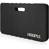 HOOPLE Extra Thick Kneeling Pad, Soft Foam Kneeling Cushion, Waterproof Gardening Knee Pads, Lightweight Knee Mat for Bathing, Workout Supplies, Exercise Yoga, Garden Work Gifts 17.5 x 11 x 1 in, Black