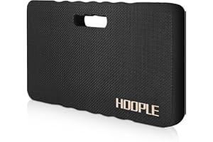 HOOPLE Extra Thick Kneeling Pad, Soft Foam Kneeling Cushion, Waterproof Gardening Knee Pads, Lightweight Knee Mat for Bathing, Workout Supplies, Exercise Yoga, Garden Work Gifts 17.5 x 11 x 1 in, Black
