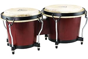 Tycoon Percussion 6 Inch & 7 Inch Ritmo Bongos - Mahogany Finish