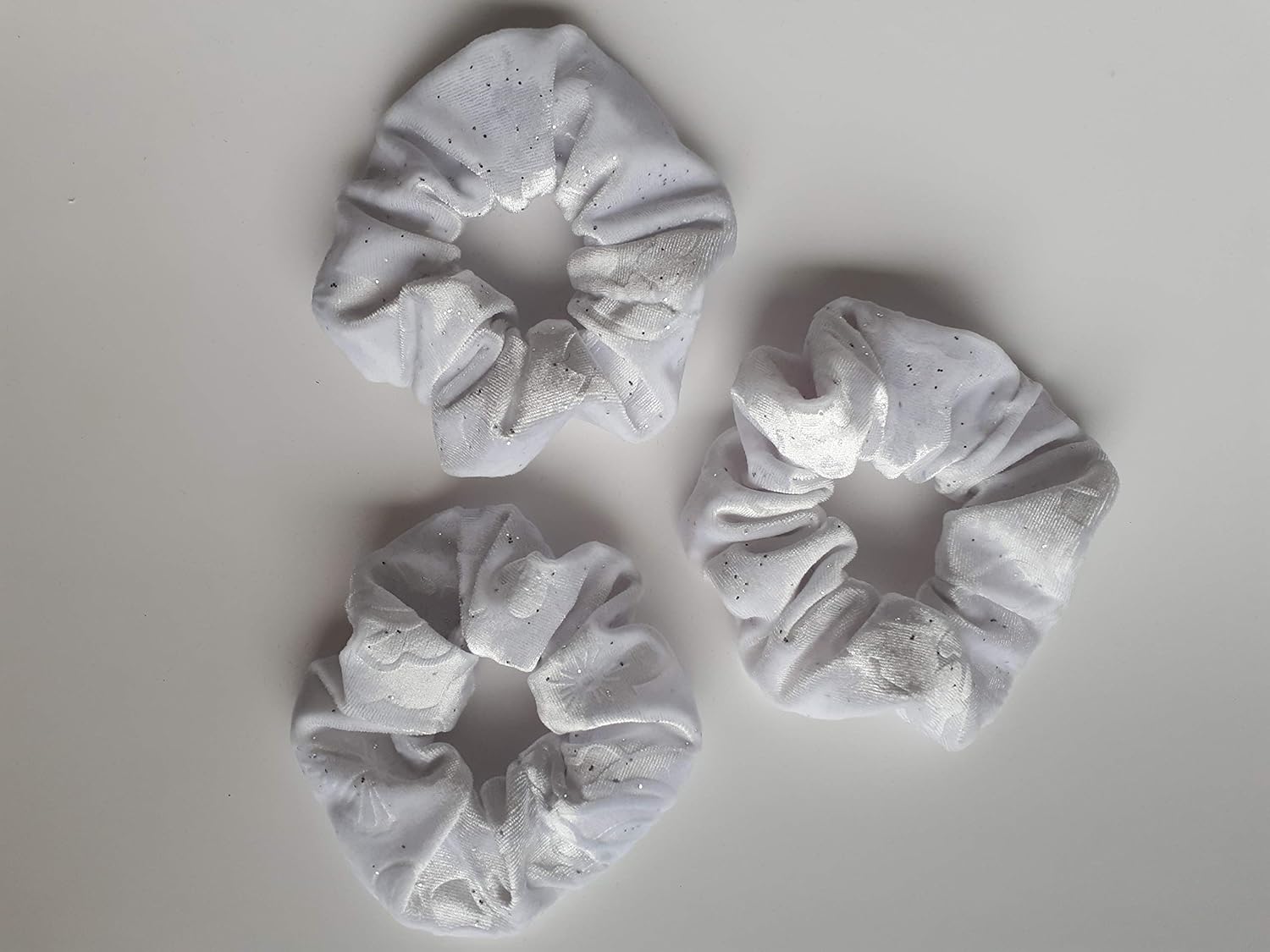 Amazon Com 3 Velvet Hair Scrunchies In The Same Color Deep Red