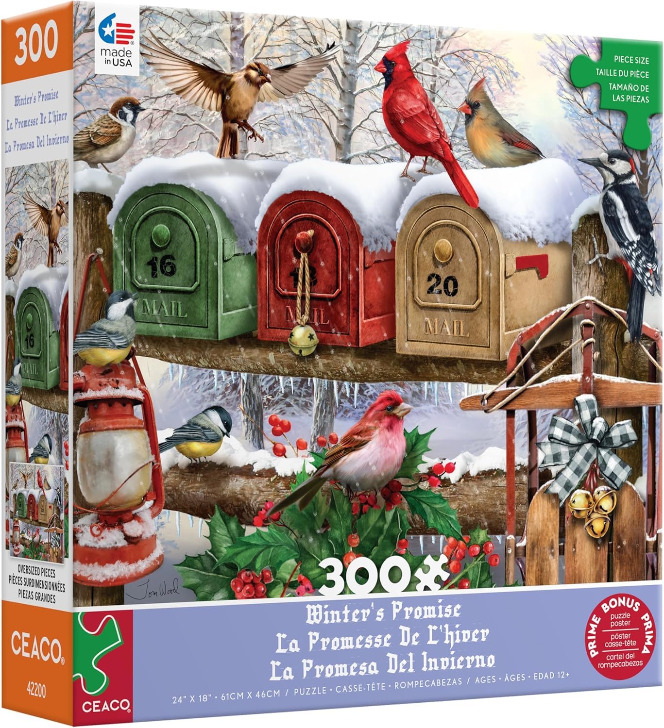 Ceaco - Winter's Promise - 300 Oversized Piece Jigsaw Puzzle