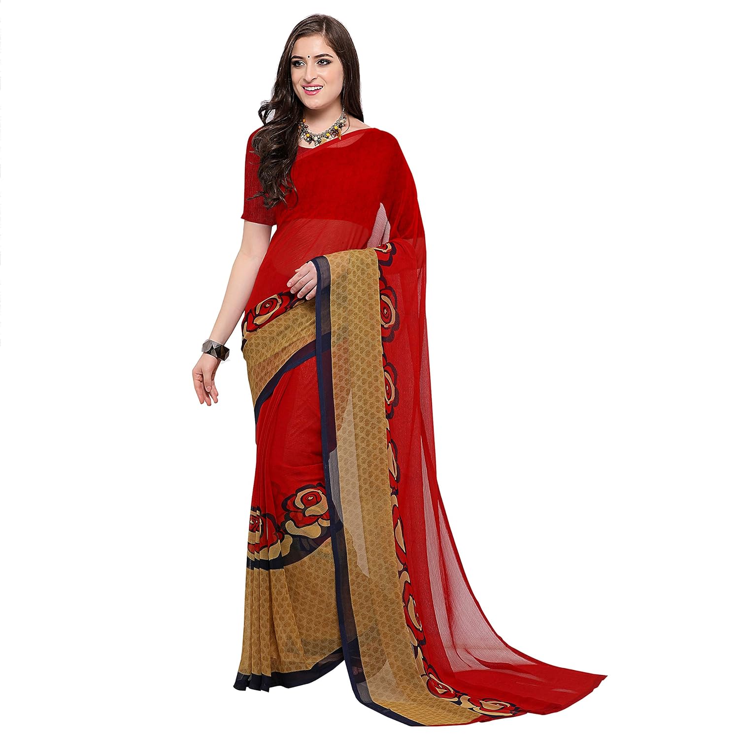 Amazon chiffon sarees below 1000 Clearance