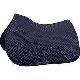 Back on Track Mathilda All-Purpose Saddle Pad | Lightweight Thin Therapeutic Pad with Wicking Waffle-Textured Underside for Horse Back Muscle Support