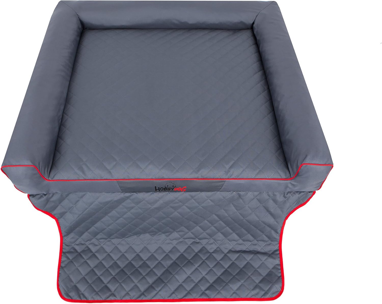 Hobbydog R2 Viki Dog Basket/Bed/Sofa Suitable for Trunks 100 x 80 cm, Grey - Image 4