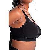 SHAPERMINT Bralettes for Women with Support - Adjustable Wireless Support Bra, Full Coverage No Underwire Seamless Bra