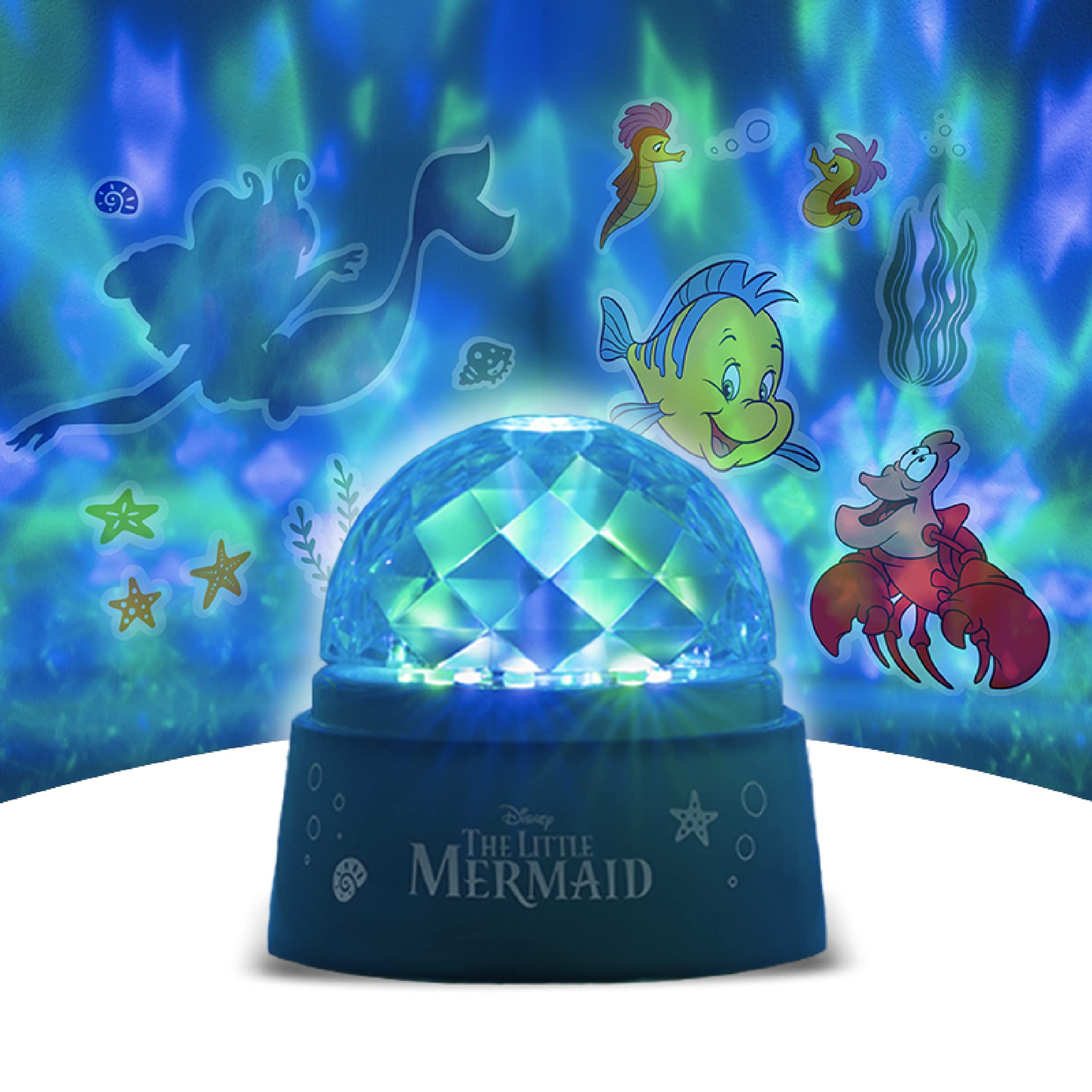 Little Mermaid Projection Light and Wall Decal Set - Officially Licensed Disney Merchandise, Project an Under The Sea World on to Your Ceiling and Walls, Bedroom Decor for Kids | Paladone