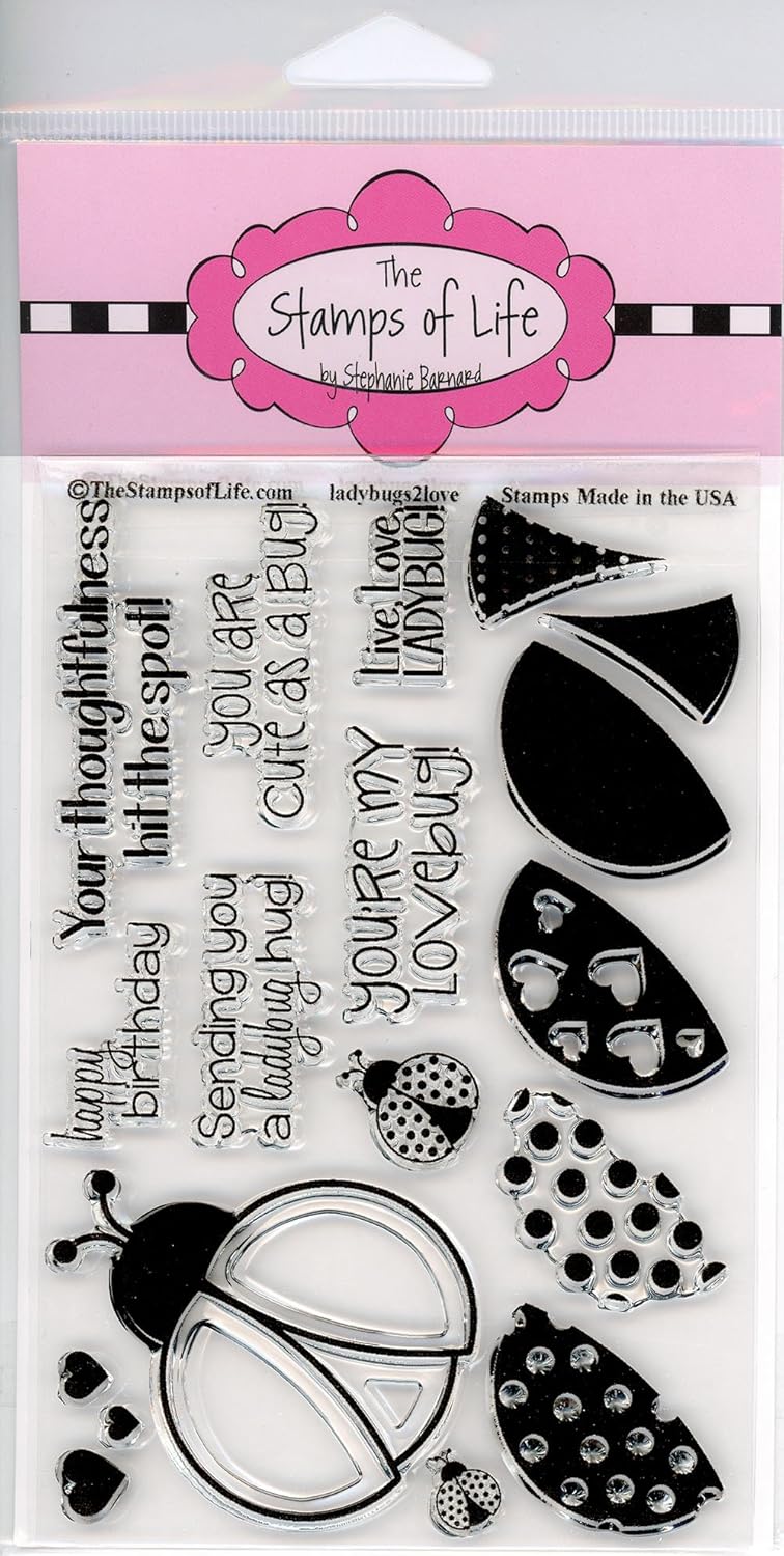 Quality Assurance Super Cute Lady Bug Clear Rubber Stamps For Scrapbooking And Card Making By The Stamps Of Life Ladybugs2love No Hesitation Buy Now Laquimica Ec