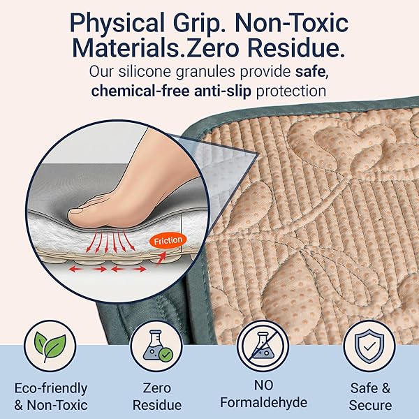 SOFT STAIR TREADS 8X30, PLUSH COTTON CUSHIONED CARPET FOR HARDWOOD FLOORS, NON-SLIP SILICONE BACKING NO ADHESIVE, QUIET SAFETY MATS FOR KIDS & PETS, MACHINE WASHABLE-BLUE