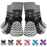EXPAWLORER 6Pcs Anti Slip Dog Socks to Prevent