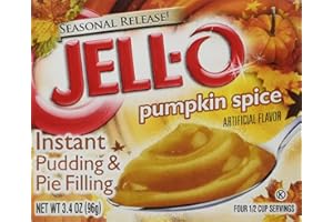 Kraft Jell-O Instant Pudding & Pie Filling, Pumpkin, 3.4-Ounce Boxes (Pack of 3)