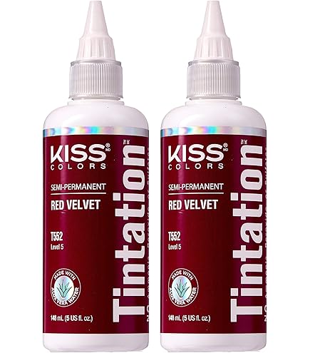 Amazon.com : Red by Kiss Tintation Semi-Permanent Hair Color, Aloe
