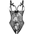 Avidlove Women One Piece Lingerie Sexy Lace Babydoll Mini Bodysuit