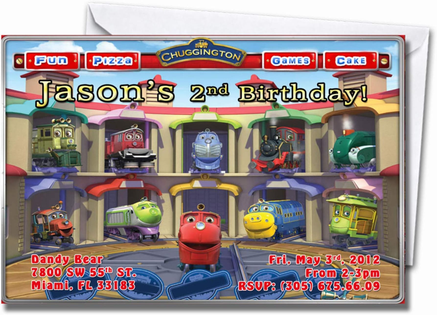 Chuggington Train Personalized Birthday Invitations More Designs Inside!