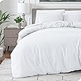 Bare Home Bedding Duvet Cover Queen Size - Premium 1800 Super Soft Duvet Covers Collection - Lightweight, Cooling Duvet Cover - Soft Breathable Bedding (Queen, White)