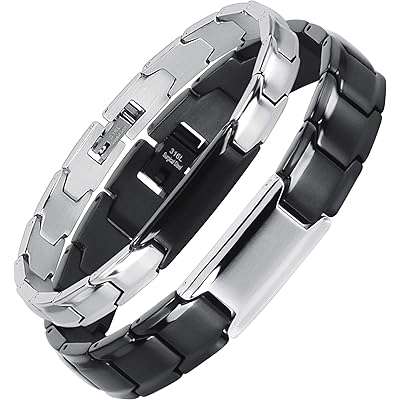 Smarter LifeStyle Elegant Couples His and Hers Distance Bracelets, Surgical Grade Steel