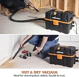 Evolution Power Tools R15VAC Wet Dry Vacuum with Power Take Off Portable Orange view 4