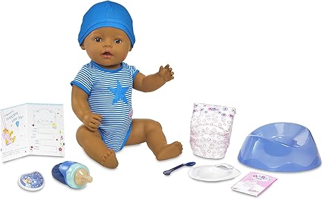 baby born interactive doll brown eyes