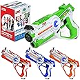 Kidzlane - | Laser Tag (4-Pack) | Infrared Rechargeable Laser Tag Ages 8+ | Toy Laser Gun Set for Laser Battle | Multiplayer 