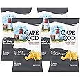 Cape Cod Potato Chips Sea Salt and Cracked Pepper Kettle Chips, 7.5 Oz (Pack of 4)