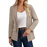 GRACE KARIN Blazers for Women Business Casual, Work Dressy Suit Jacket, Long Sleeve Open Front Spring Cardigan Sweater