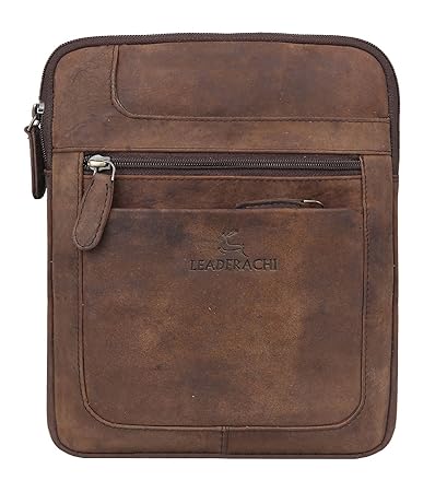 Leaderachi Mens Muskat Hunter Leather Sling Bag - Taranto