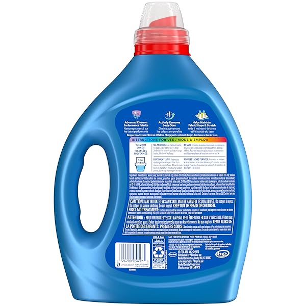 PERSIL ACTIVEWEAR CLEAN LAUNDRY DETERGENT LIQUID, 82.5 FL OZ, 82 LOADS, ULTRA CONCENTRATED LAUNDRY SOAP, HELPS FIGHT STAINS & ODOR, HE SAFE