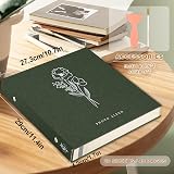 Lanpn Self Adhesive Photo Album 40 Pages Green Linen Scrapbook 6x4 7x5 A5 view 2
