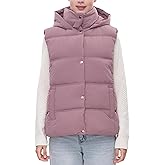 Rokka&Rolla Women’s Midweight Water-Resistant Hooded Puffer Vest