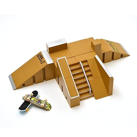 Apollo Fingerboard Rampen Set San Francisco inkl. 4 Komplett-Boards und Mini-Rampe für Skate-Tricks