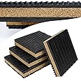 Pearwow Anti Vibration Pads 4" X 4" X 7/8" Rubber & Cork Vibration Isolation Pads, Reduce Noise and Vibration,4 Pack