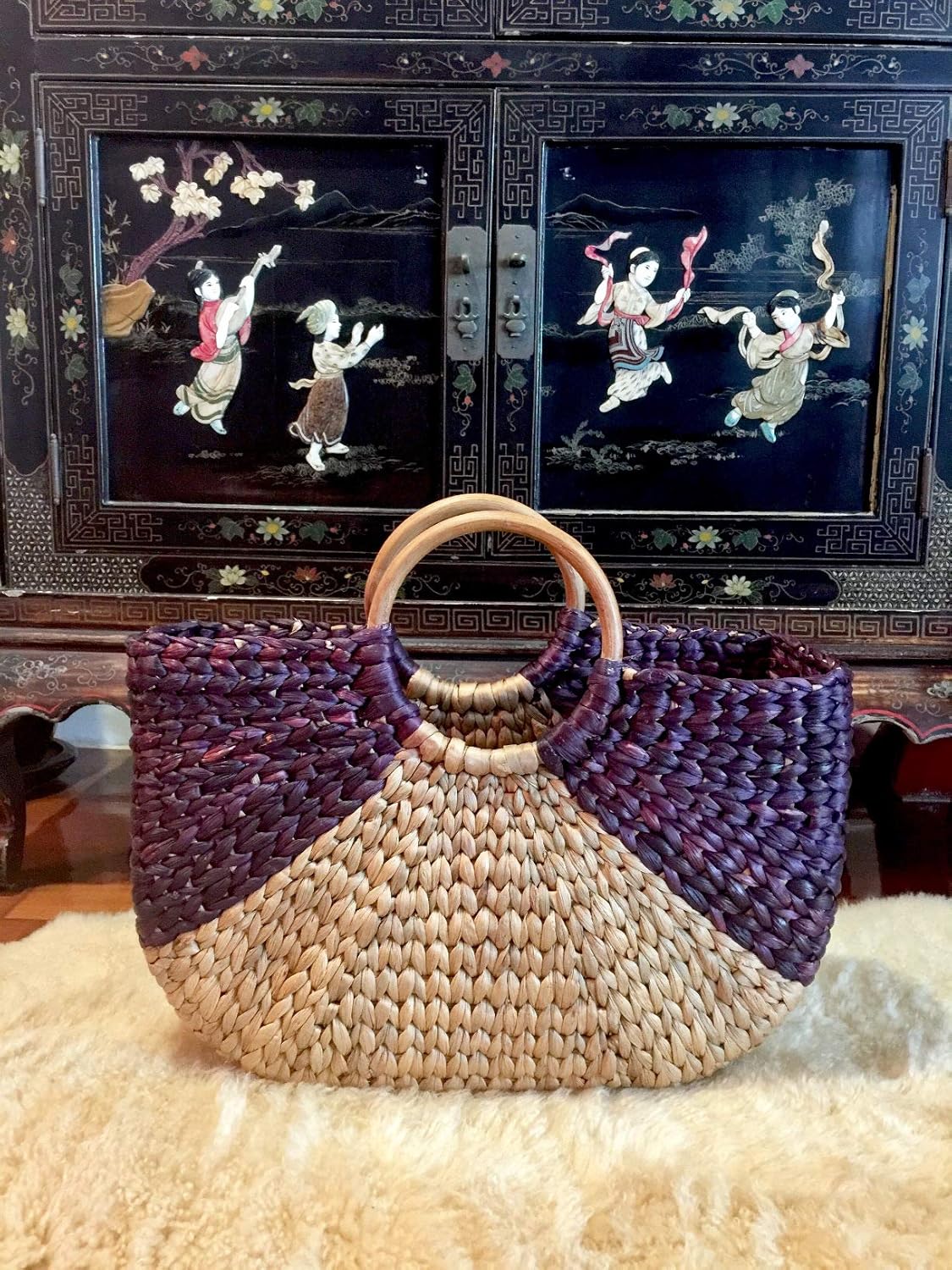 extra large straw tote