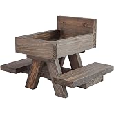 BalterFF Squirrel Feeder for Outside Yard Games Funny Peanuts in Shell for Picnic Table House Garden Decor Chipmunk Bench Cor