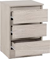 Seconique Malvern 3 Door Wardrobe Set Urban Snow, W 1150mm H 1800mm view 10