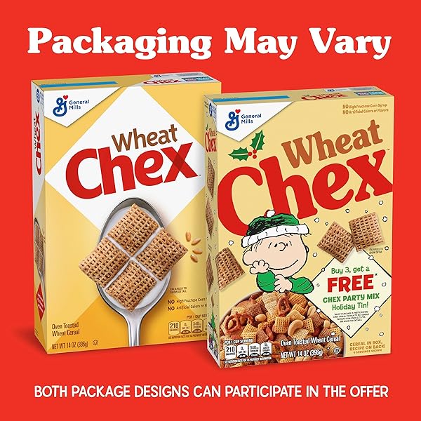 WHEAT CHEX BREAKFAST CEREAL, HOMEMADE CHEX MIX INGREDIENT, 14 OZ